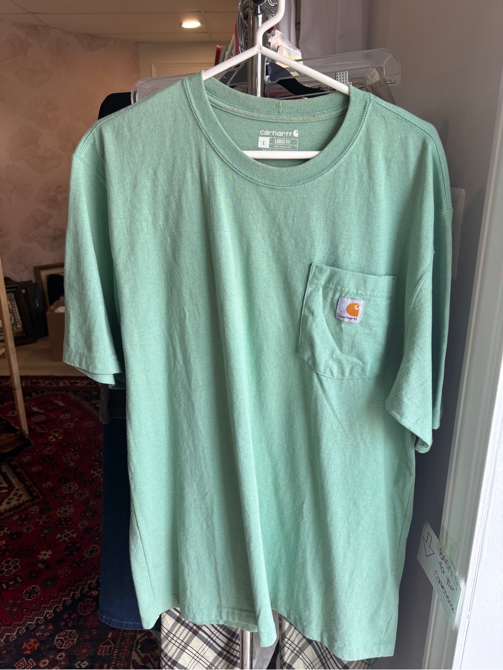 Carhartt Short Sleeve Pocket Tee in Mint